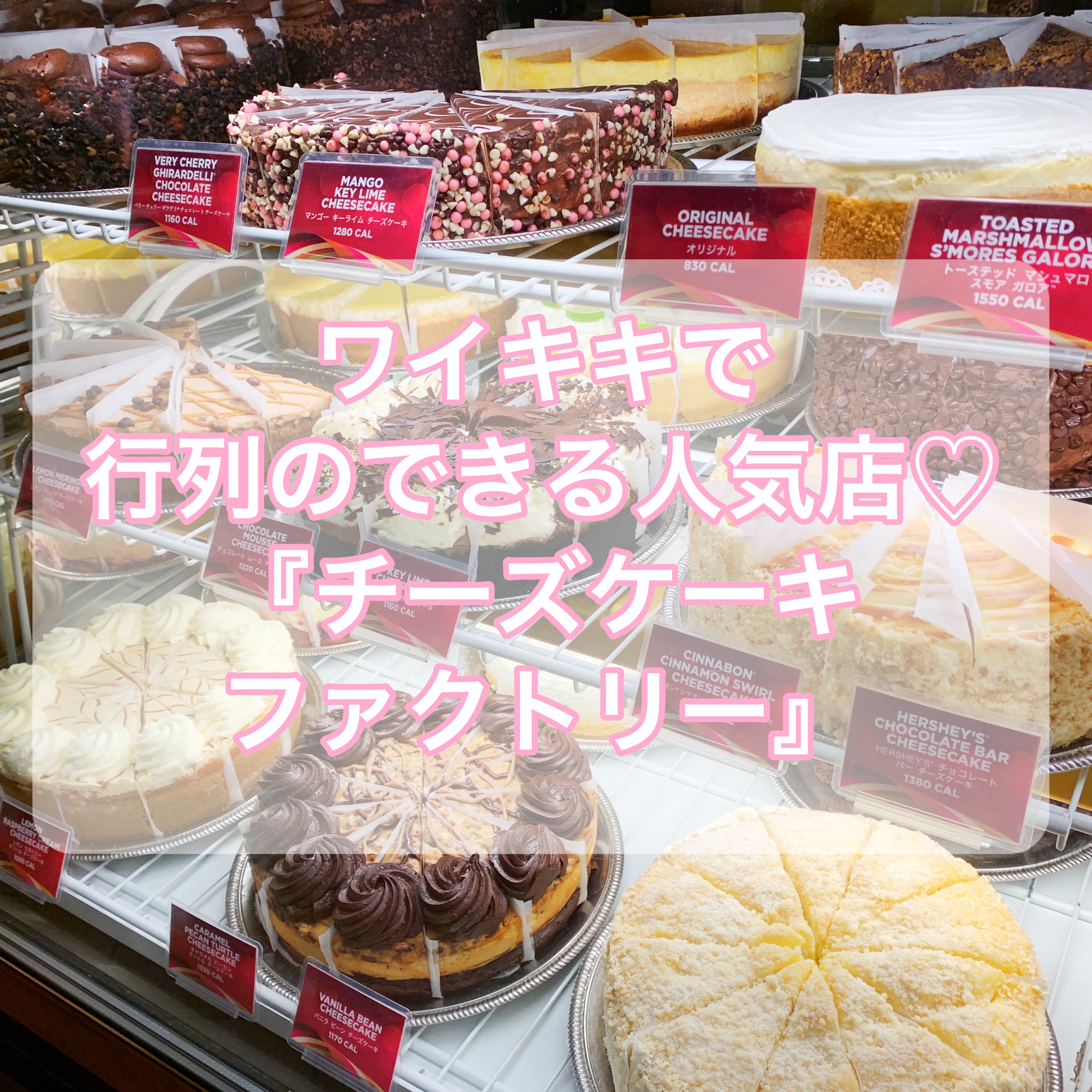 【ハワイグルメ】「チーズケーキ・ファクトリー」ワイキキ行列人気店【予約】